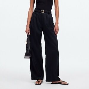 Madewell Harlow Wide Leg Pants in Black